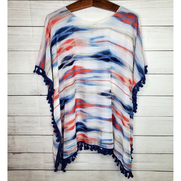 Lulla Collection By Bindya Violet Sheer Shawl Jacket One Size NWT - Picture 5 of 7